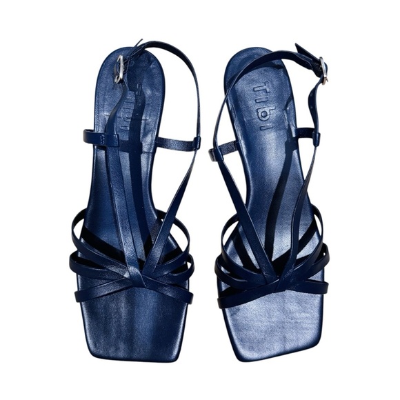 Tibi Brooks Low Heel Sandal in navy - Picture 3 of 7